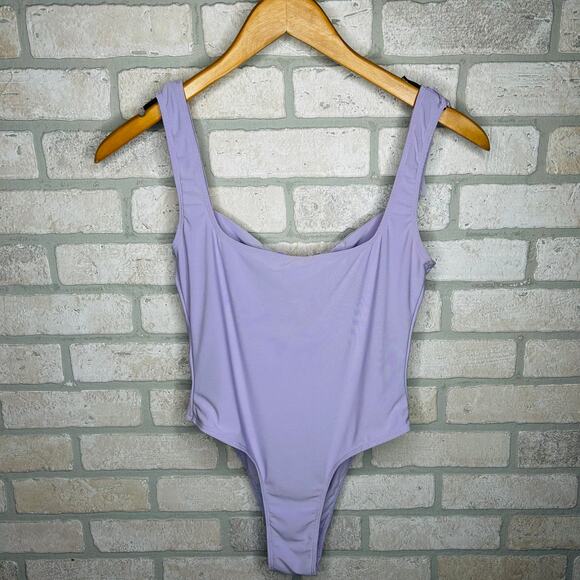 Light Purple Bodysuit with Fringed Tank Top - Picture 3 of 6
